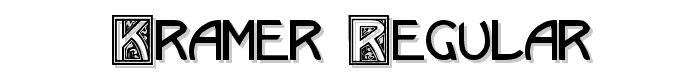 Kramer Regular font